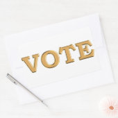 VOTE for your candidate Rechteckiger Aufkleber (Umschlag)