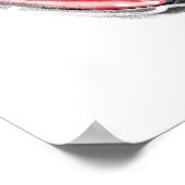 Vote Graffiti Illustration Poster (Ecke)