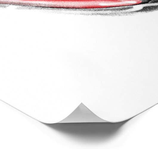 Vote Graffiti Illustration Poster (Ecke)