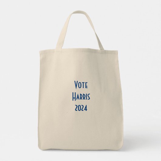 Vote Harris 2024 Blue Flamingo with Pearls Tasche (Rückseite)