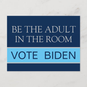 Vote Harris Be the Responsible Adult 2024 Election Postkarte