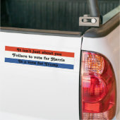 Vote Harris not Trump2 Autoaufkleber (Auf Lkw)