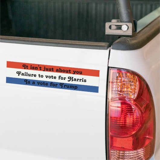 Vote Harris not Trump2 Autoaufkleber (Auf Lkw)