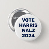 Vote Harris Walz 2024 Button (Vorne & Hinten)