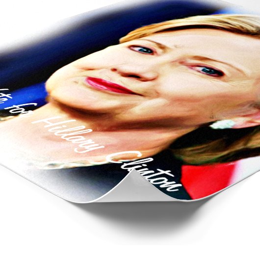 Vote Hillary Clinton für den Präsidenten der USA_ Poster (Ecke)