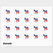 Vote Hillary Democrat Herz-Aufkleber (Blatt)