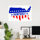 Vote Hubert Humphrey Poster (Heimbüro)