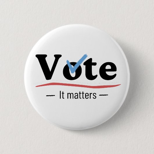 Vote It Matters Light Button (Vorderseite)