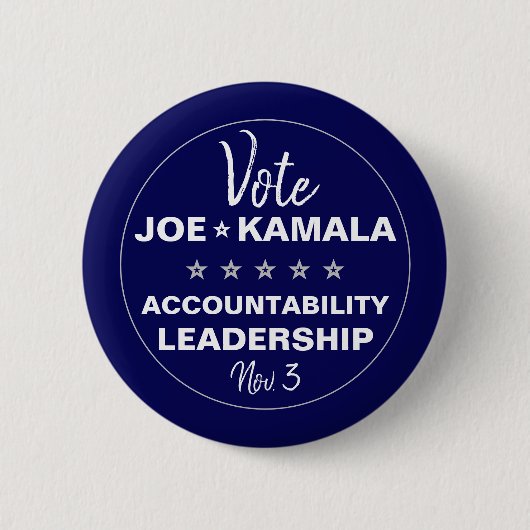 Vote Joe Biden Kamala Harris 2020 Vorlage Button (Vorderseite)