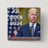 Vote Joe Biden | Präsidentschaftswahl 2024 Button (Vorderseite)
