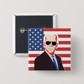 Vote Joe Biden | Präsidentschaftswahl 2024 Button (Vorne & Hinten)