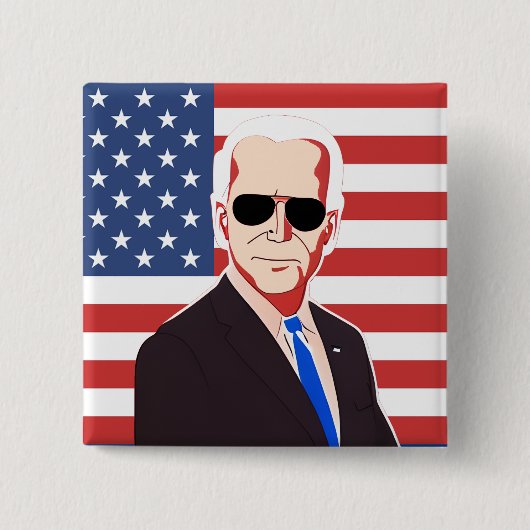Vote Joe Biden | Präsidentschaftswahl 2024 Button (Vorderseite)