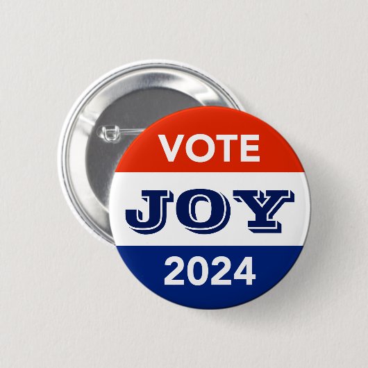 Vote Joy 2024 Harris Walz Button (Vorne & Hinten)