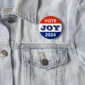 Vote Joy 2024 Harris Walz Button (Beispiel)