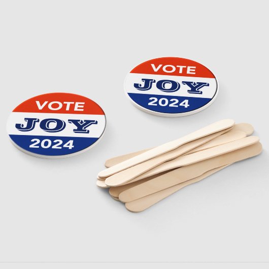 Vote Joy 2024 Harris Walz Fächer (Non-assembled)