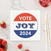 Vote Joy 2024 Harris Walz Serviette (Beispiel)
