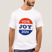 Vote Joy 2024 Harris Walz T-Shirt (Vorderseite)
