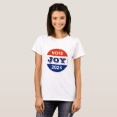 Vote Joy 2024 Harris Walz T-Shirt (Vorne ganz)