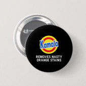 Vote Kamala entfernt Ekliges Orangenstadien-Abschr Button (Vorne & Hinten)