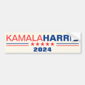 Vote Kamala Harris 2024 Autoaufkleber der Kampagne (Vorne)