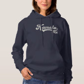 Vote Kamala Harris 2024 Ivory White Varsity Hoodie (Vorderseite)