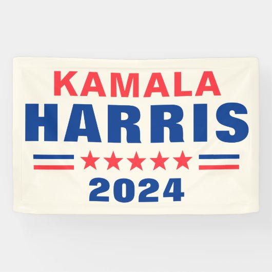 Vote Kamala Harris 2024 Wahl Vinyl Banner Zeichen (Horizontal)