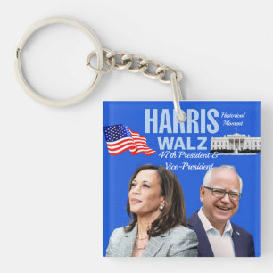 Vote-Kamala-Harris und Tim-Walz-2024_ Schlüsselanhänger