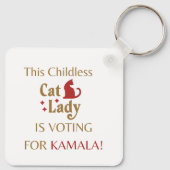 Vote Kamala Schlüsselanhänger (Rückseite)