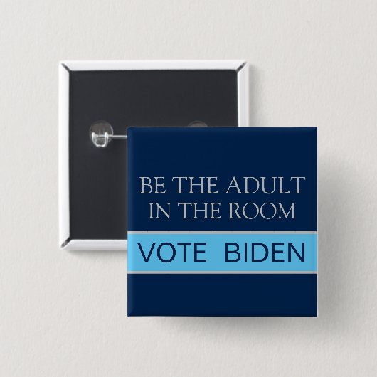 Vote Kamala Sei der verantwortliche Erwachsene 202 Button (Vorne & Hinten)