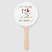 Vote Kamala Sign/Fan Fächer (Rückseite)