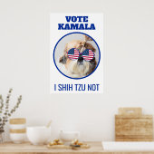 Vote Kamala USA flagge Shih Tzu Nicht niedlicher H Poster (Küche)