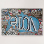 VOTE LOUD Originalgemälde Puzzle (Horizontal)