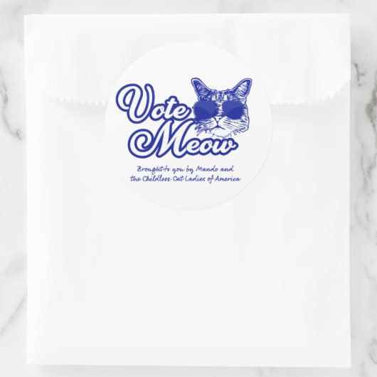 Vote Meow Stickers (Tasche)