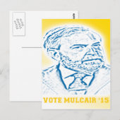 Vote Mulcair '15 Postkarte (Vorne/Hinten)
