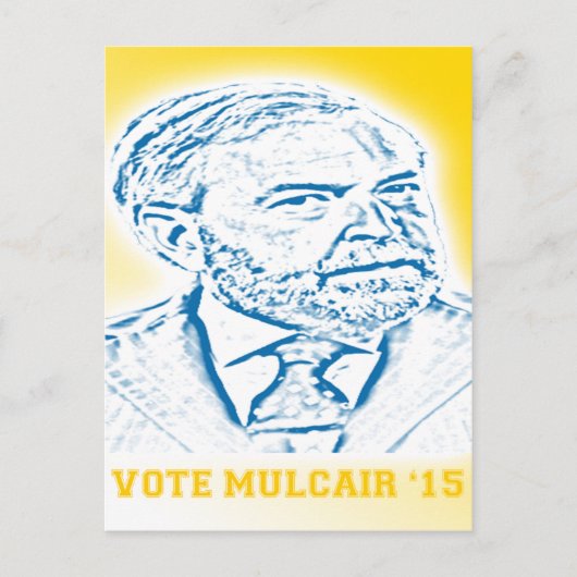 Vote Mulcair '15 Postkarte (Vorderseite)