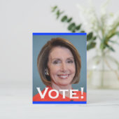 Vote Nancy Pelosi Postkarte (Stehend Vorderseite)