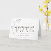 VOTE-NOTECards Karte (Gelbe Blume)