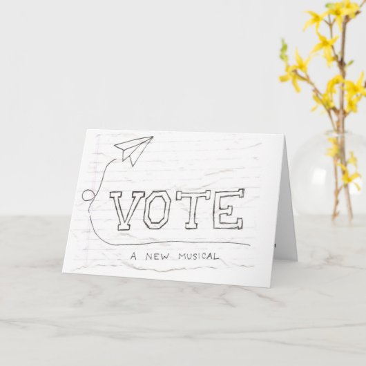 VOTE-NOTECards Karte (Gelbe Blume)