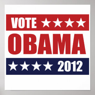 VOTE OBAMA 2012 SIGN -.png Poster