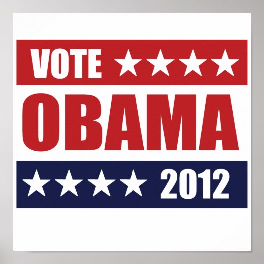 VOTE OBAMA 2012 SIGN -.png Poster (Vorne)
