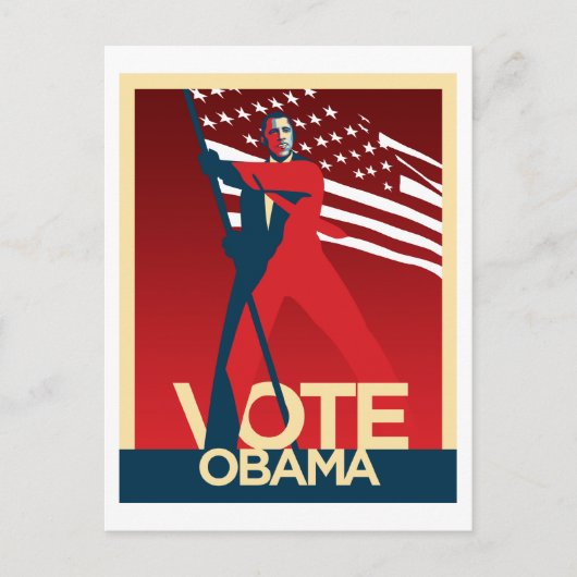 Vote Obama Postkarte (Vorderseite)