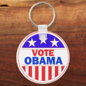 Vote Obama Schlüsselanhänger (Vorderseite)