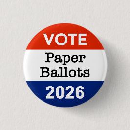 Vote Paper Ballots 2026 Midterm Election Paper Cup Button