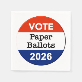 Vote Paper Ballots 2026 Midterm Election Paper Cup Serviette