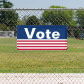 Vote Patriotic Red White und Blue Banner (InSitu)