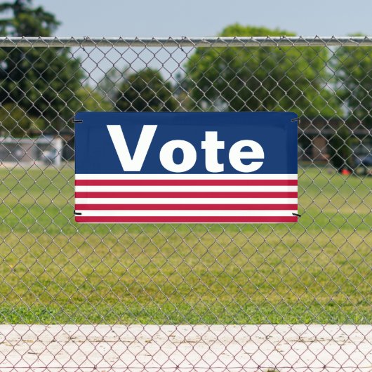 Vote Patriotic Red White und Blue Banner (InSitu)