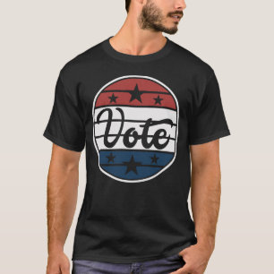 Vote Patriotic US Flagge Logo T-Shirt