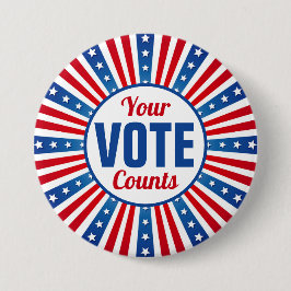 Vote Patriotic USA Button
