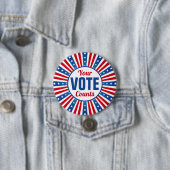 Vote Patriotic USA Button (Beispiel)