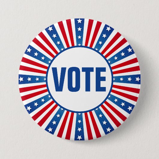 Vote Patriotic USA Button (Vorderseite)